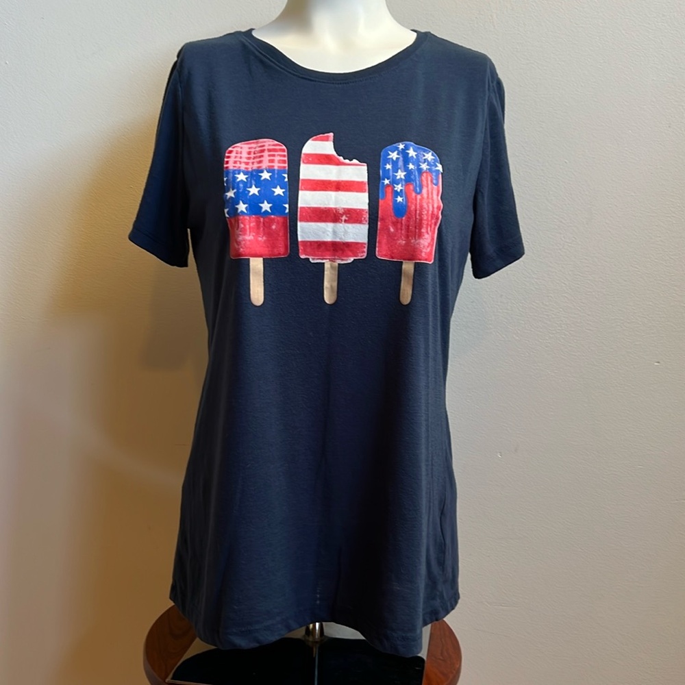 Flag Popsicle shirt 4th of July tee